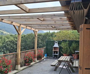 Terraza y barbacoa en el estudio 3