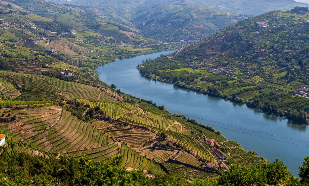 Baztan-Bidasoa valley river course from the air